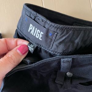 Black Paige jeans 32